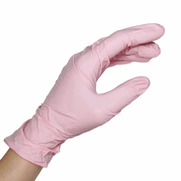 Gants En Nitrile - Rose - Taille S